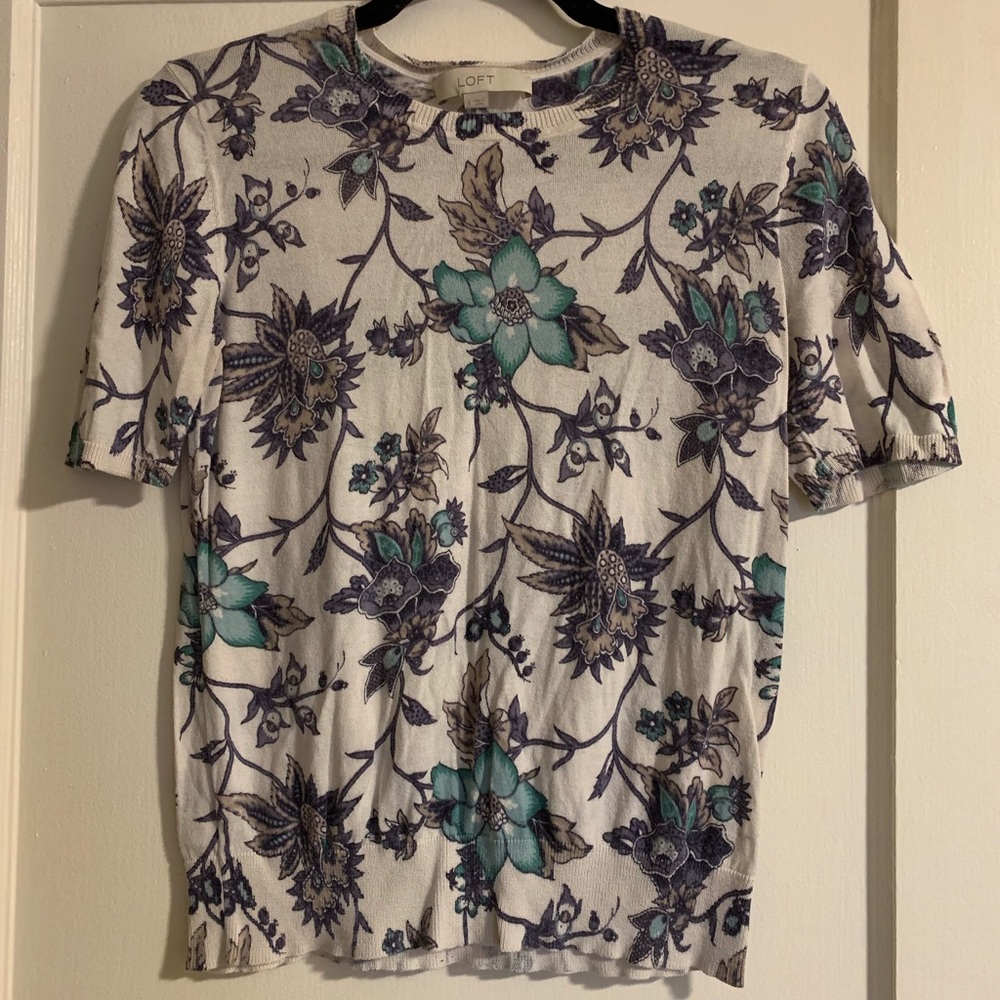 Loft short sleeved sweater